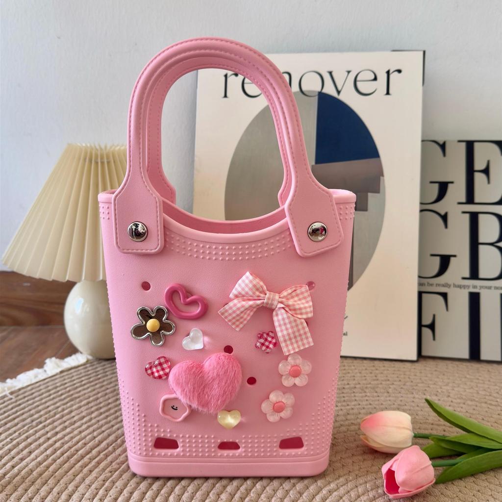 EVA Perforated Bag: Versatile DIY Handbag & Beach Accessory with Cartoon Design
