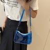 Transparent PVC Transparent Shoulder Bag Jelly Color Handbag Simple Crossbody Bag  Beach