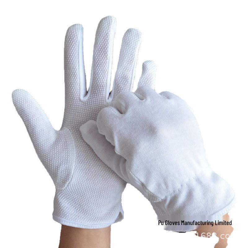 

Non-Slip Cotton Work Gloves with Dots for Labor Protection Polyester Dotted