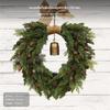 2.7m Christmas Wreath Garland, Boho Bell, Fireplace Door Hanging Decor Bohemian Bell 50cm