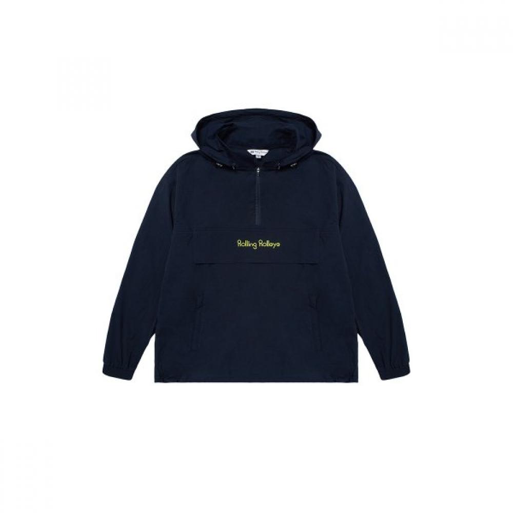 Rolling Rollie Unisex Top Windbreaker Navy M