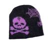 Skull Knitted Unisex Pumpkin Hat With Letter Design For Fall And Winter Seasons