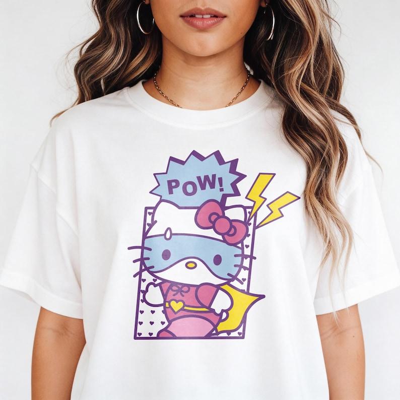 Unisex Mascot Tee, Japan Cartoon Top, Cute Style Shirt, Animated Gift, Retro Graphic 160