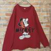 [USED] Disney Mickey Mouse Fire Pattern Street Long Sleeve T-Shirt
