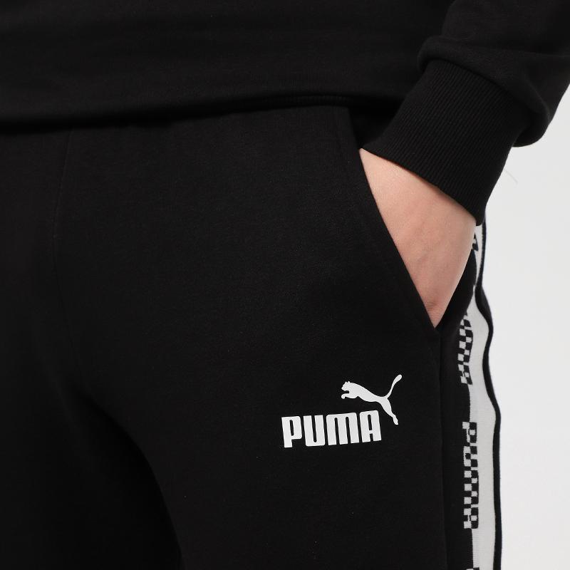 Puma Tapered Knit Jogging Pants Men Bottoms Black 588820-01