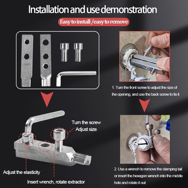Verbessertes Eckventil-Werkzeug zum Entfernen abgebrochener Schrauben, geeignet für PPR- und PPE-Rohre, Bohr- und Gewindeschneidsatz, Heimwerkerwerkzeug für Klempner