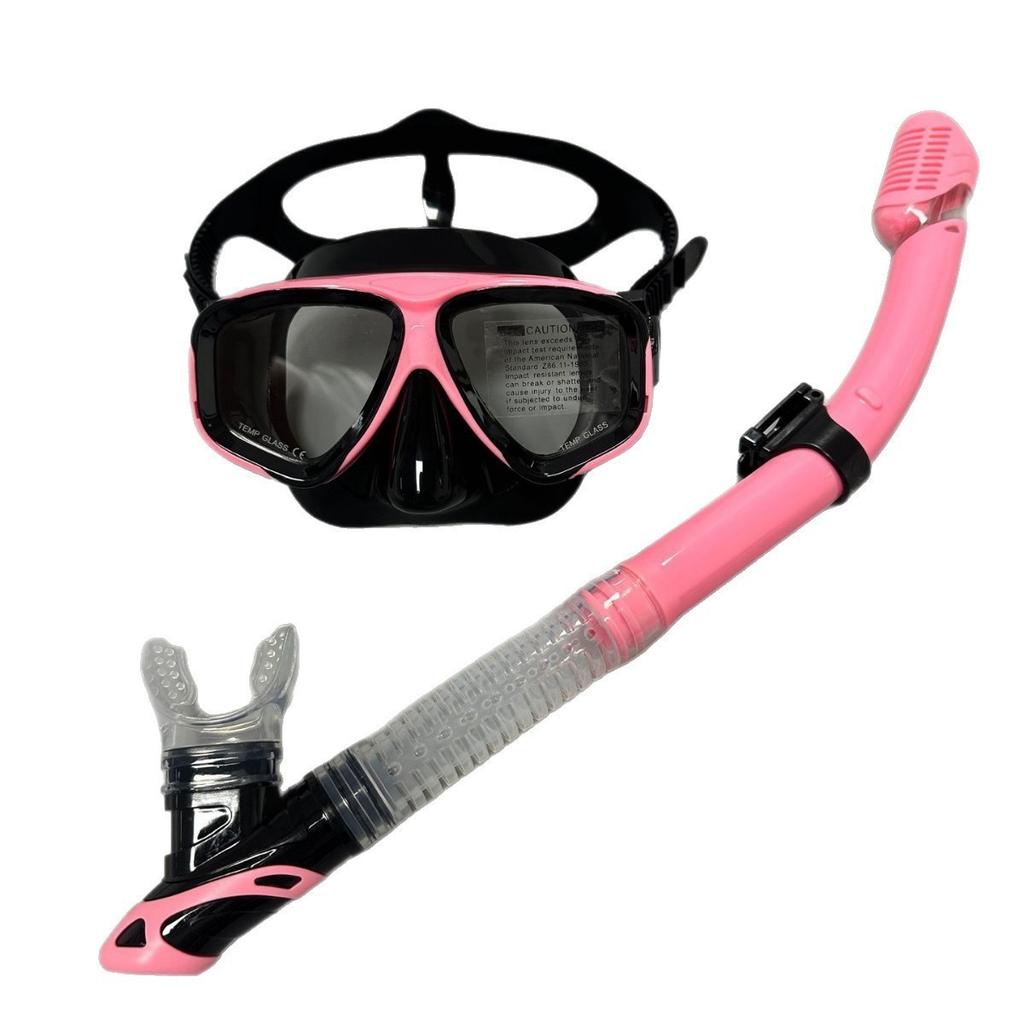 Snorkeling Two-Piece Set - Complete Dry-Style Dive Mask Equipment - Air Tube Set - Mask for Diving