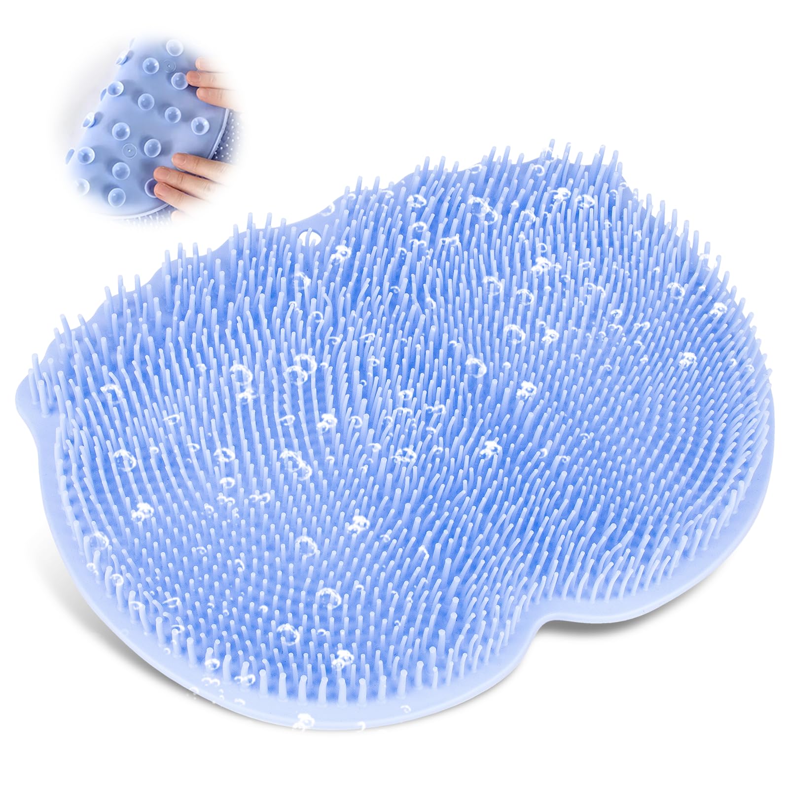 

Gegoup Foot Foot Washing Foot Odor with Suction 3D Foot and Body Slightly firmer than traditional foot odor this refreshing scrubbing mat is unisex синий