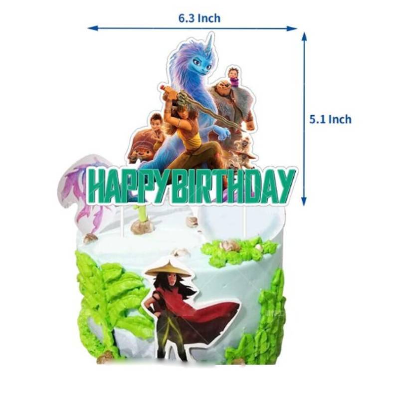 Raya And The Last Dragon Kids Party Decor Set With Balloons For Birthday Celebration