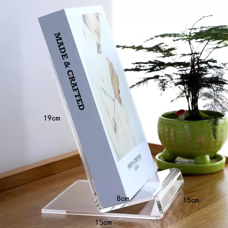Acrylic Bookends and Stand for Books, Booklets, Records, and Displays