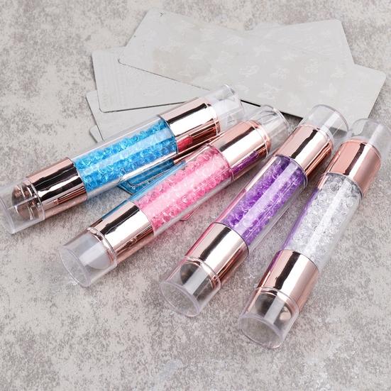 Nail Stamper Stamping Template Manicure Tool With Scraper