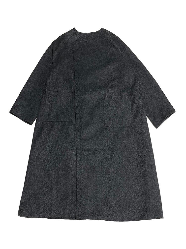 Xitao Volný jednobarevný patchwork Elegantní kabát s temperamentními směsmi SMH1014