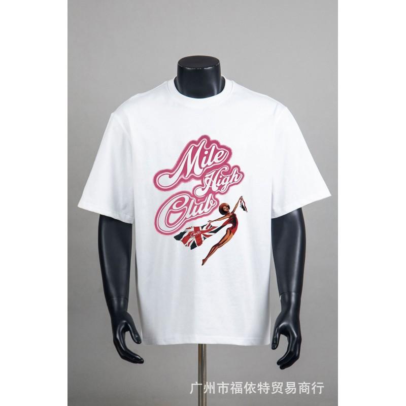 Corteiz Alcatraz Vintage Print T-Shirt Herren Damen Streetwear Lockerer Schnitt Kurzarm Tee