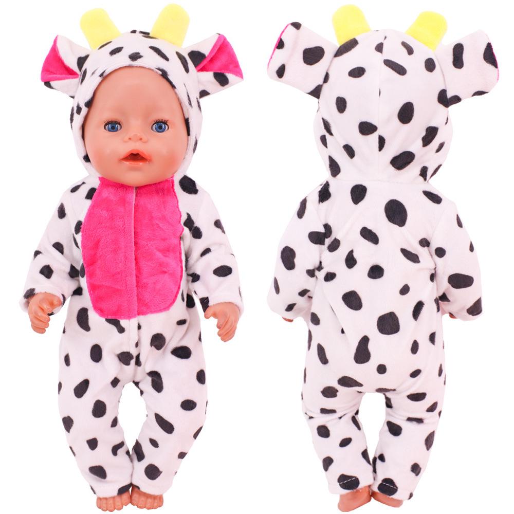 18-Inch American Doll Clothes: Cute Animal Hooded Robe Pajamas (43cm)