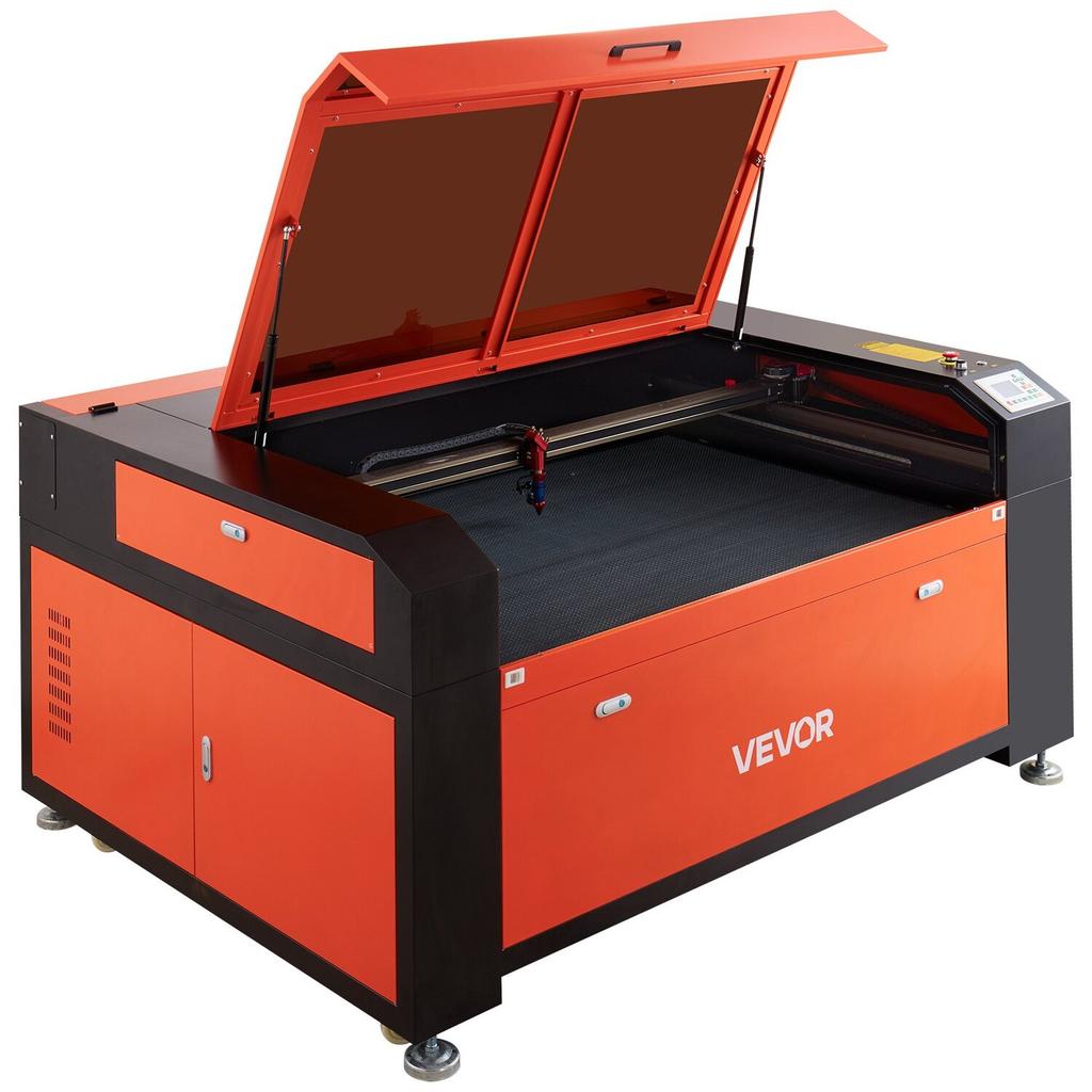 130W CO2 Laser Engraver, 1400 X 900 Mm, CO2 Laser Engraver Cutter Machine with Water Chiller, 2 Way Pass Air Assist, 1200 Mm/s Speed, Autofocus