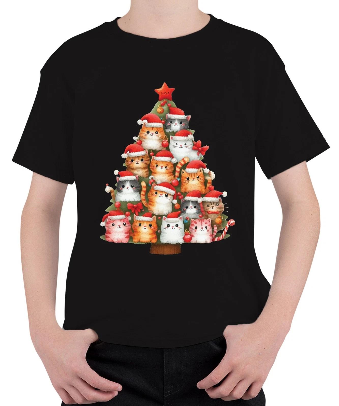 Katzen Weihnachtsbaum Katzenbesitzer - Weihnachten Weihnachtsgeschenk Christmas L