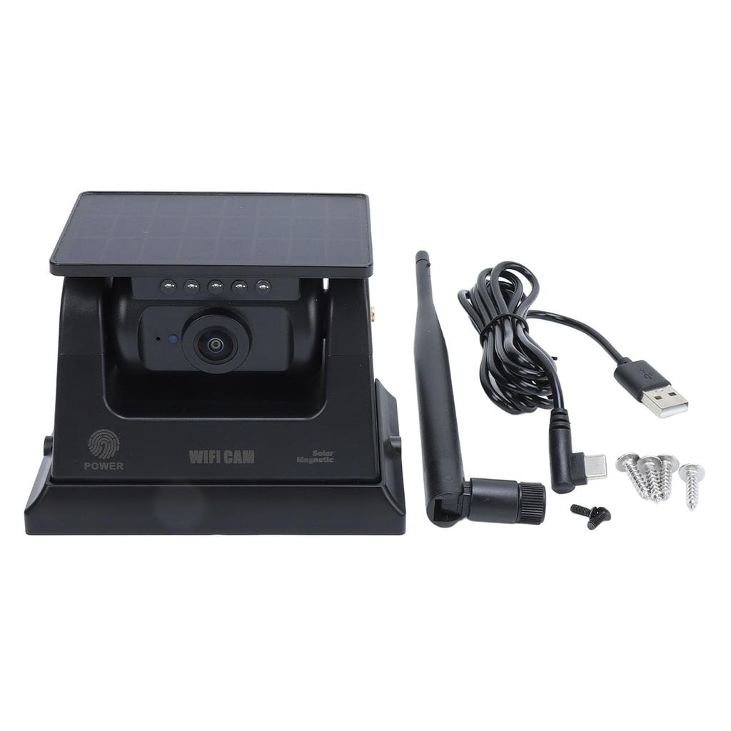 Wireless Backup Camera with Solar Magnetic, Easy Installation, Long Life for Trucks, Cars,