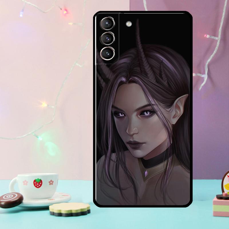 Devil Woman Phone Case For Samsung Galaxy S25 Ultra S20 S21 S22 S23 S24 Plus S9 S10 S24 FE S25 FE Cover