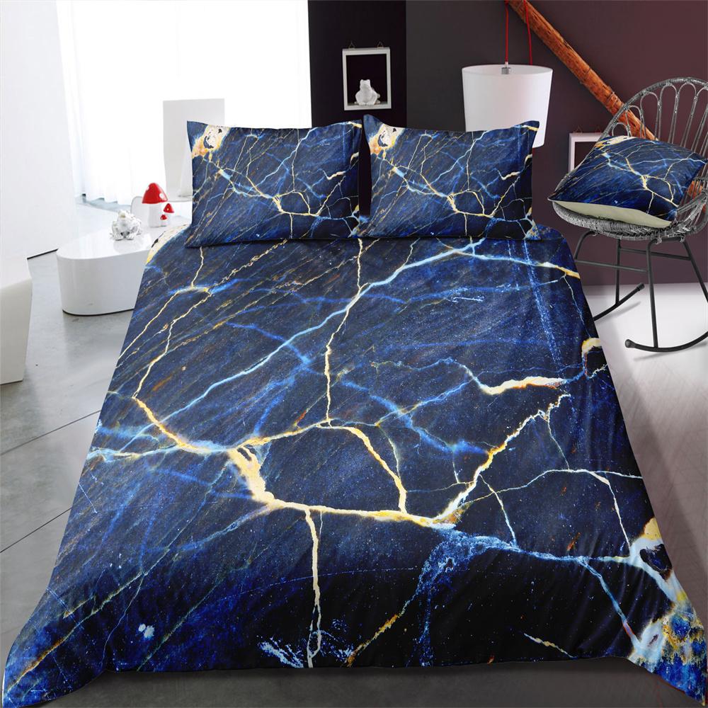 2023 New Style 3D Bedding Set Marble Printing Home Bed Clothes Children Woman Decorative Pattern King Size Comforter Cover Suit Microfiber