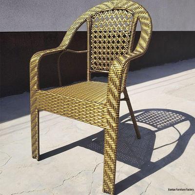 Extra Thick Handwoven Rattan Balcony Chair for Outdoor and Home Use