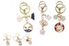 Villageriver Keychain, Japanese Souvenir for Foreigners, Mt. Fuji, Cherry Blossom, Maneki-neko, Omamori (Mt. Fuji 3-Piece Set)