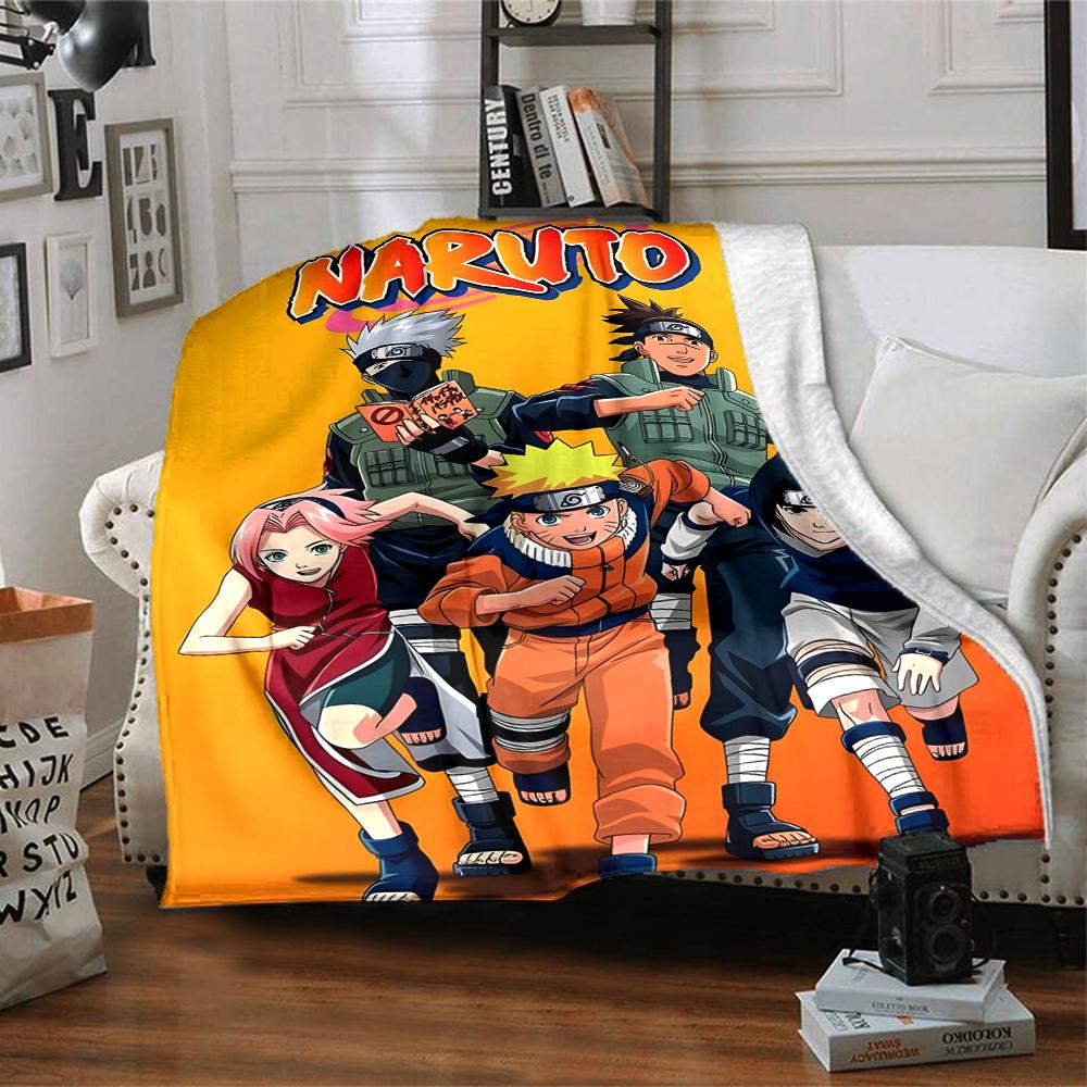1pc NARUTO (3) Blanket, Gift, for Men and Women, Soft Blanket, Good for Sofa Bed Couch Travel, Lightweight Flannel Blanket