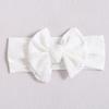 Hollow Bow Baby Headband Solid Color Nylon Elastic Wide Hairbands 0-2Year Boy Girl Bowknot Headdress Kids Hair Accessories