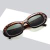  Ins Popular Fashion Oval Women Luxury Sunglasses Vintage Brand Designer Candy Color Clear Gradient Men Punk Sun Glasses