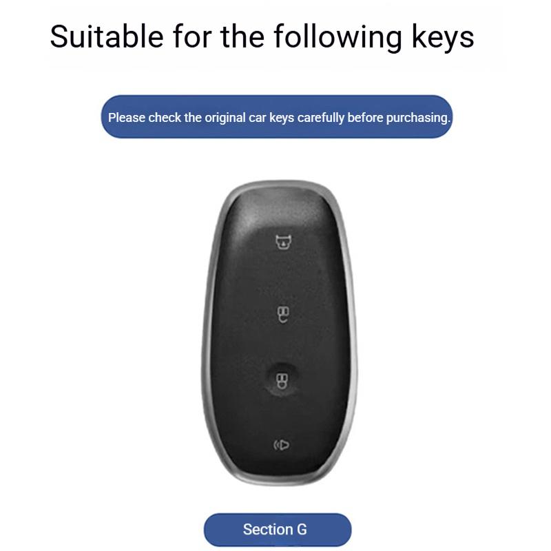 Zinc Alloy Car Key Case Cover Shell Fob For Buick Excelle L7  Car Smart Remote Key Case Protective Shell Decorative Accessor