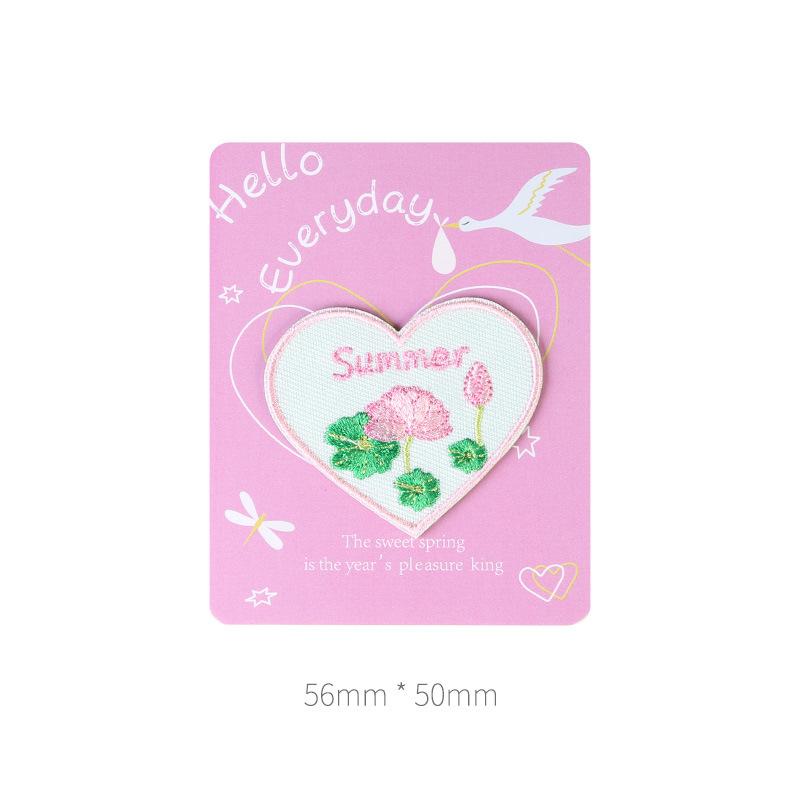 

Наклейка на ткань «Любовь», наклейка с рисунком вышивки на одежде, пуховик в форме сердца, ремонт без дырок, самоклеящаяся наклейка-заплатка без швов Winter