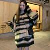 Y2K Grunge Black Striped Sweater Women Harajuku Korean Oversize Winter Pullover Jerseys Hippie Vintage Knit Jumper
