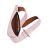 Alexander McQueen T-Bar Sling Adjustable Shoulder Strap Zipper Closure Calfskin Shoulder Bag Coin Purse Women shoulder bag Pink 813535-1AAWU-1063