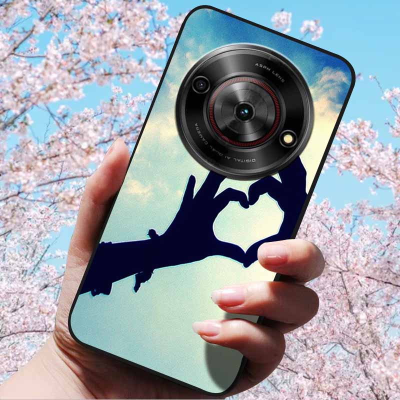 For ZTE Blade A75 5G 6.6" Cases 3D Relief Flower Soft Silicone Luxury Cover for ZTE Blade A75 5G 3D Phone Cases ZTE Blade Z2357N