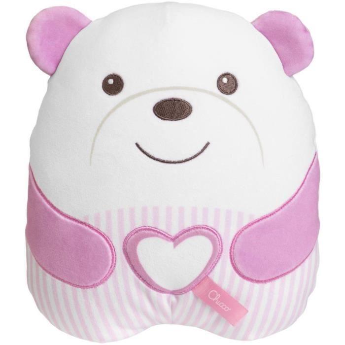 Peluche tendre Ourson - CHICCO - Rose - Dès la naissance