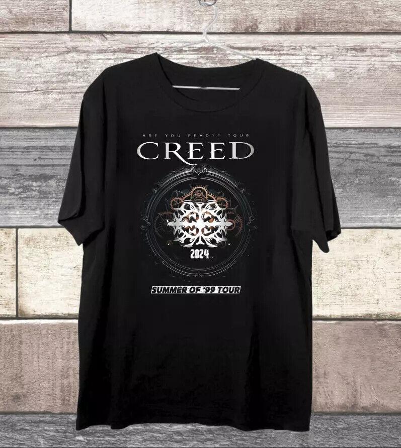

New Creed Band 2024 Tour Summer Collection Gift For Fan T-shirt Tops Tee M