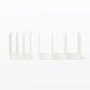 MUJI Polystyrene Divider Stand, White Gray, 3 Compartments, Large, Approx. 270 x 210 x 160 mm, 02856410