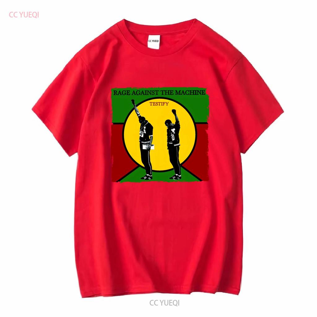 Cotton T Shirt Rage Against the Machine Testify Battle of Los Angeles Vintage Washed Breathable Soft Stretched Versatile