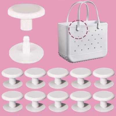 10Pcs Beach Bag Rivets Simple Installation Stable Fixing Replacement Plastic Bag Rivet Replacements Rivets Home Supplies