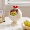 Round Fruit Tray with Lid Food Container New Snack Box  Home