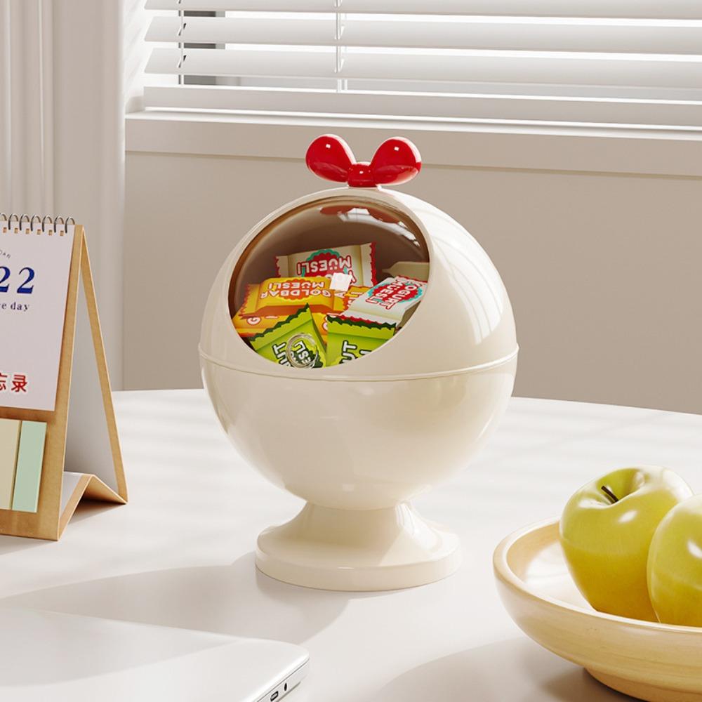 Round Fruit Tray with Lid Food Container New Snack Box  Home