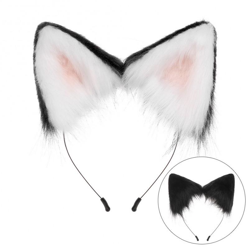 Handmade Black Shiba Inu Dog Ears Tail Set Cosplay Costume Accessory Halloween Anime Convention
