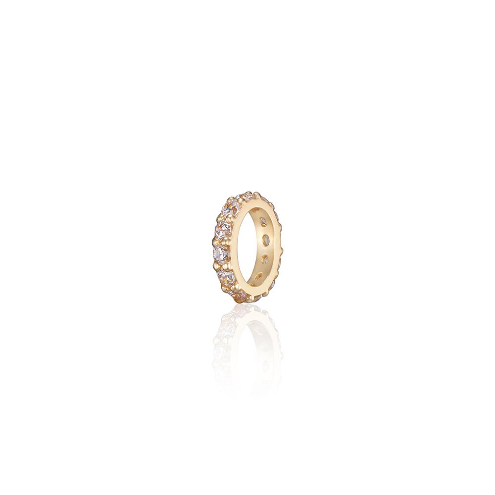 Lunne 14K Slim Eternity Pavé Rondelle Pendant S (14K Gold) Lfp13