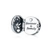 WOSTU Forever Family Charm 925 Sterling Silver Home House Enamel Beads Pendant Fit Original Bracelet DIY Jewelry For Women