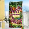 Masha Bear Customized Name Beach Towel Super Soft Microfiber Quickdry Fabric Perfect for Traveling Yoga Camping and Swimming