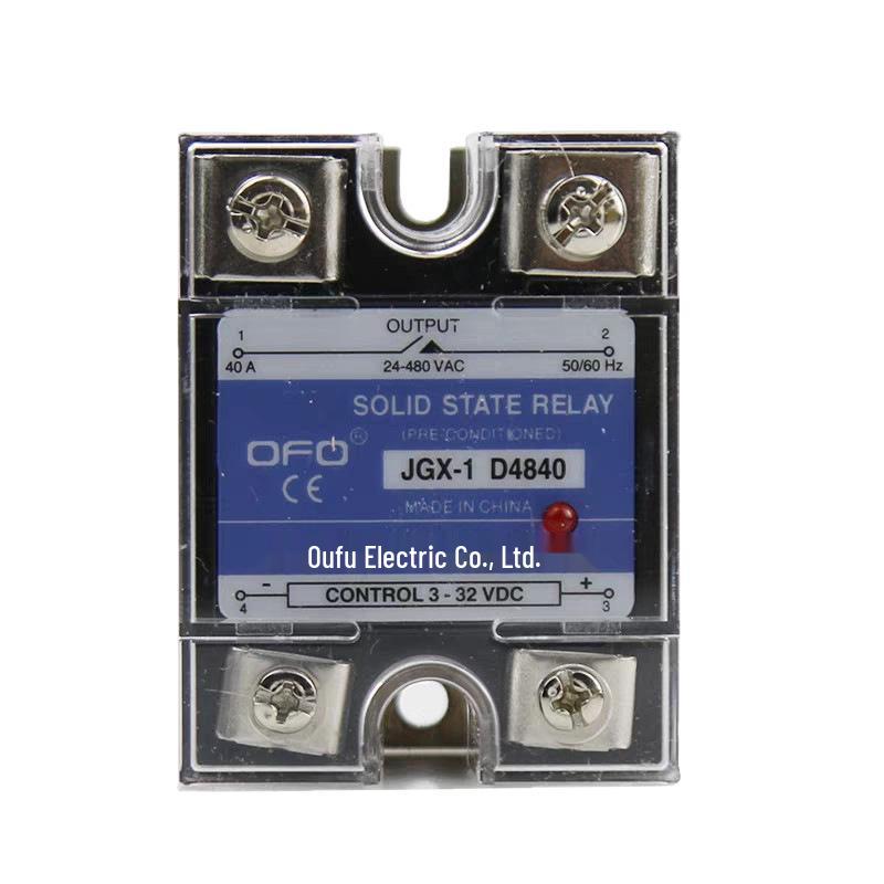 Oufu OFO Single-Phase Solid State Relay JGX-1 D4840/D4825/D4860/D4880 DC to AC Control