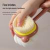 Double-Sided Long Handle Shower Brush with Soft Bristles & Mud Scraper