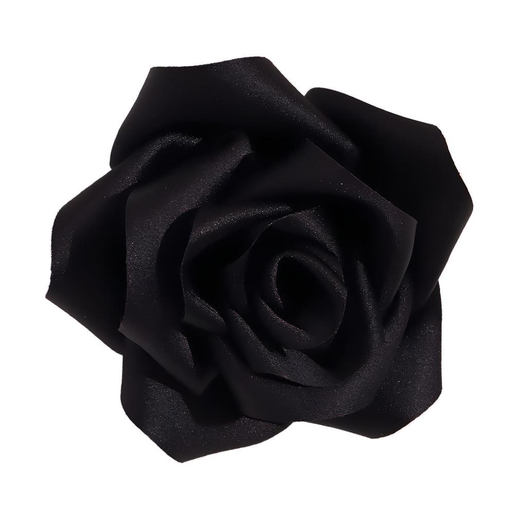 French Large Rose Brooch, A Feminine Handcrafted Fabric Brooch with A High-end Design Sense