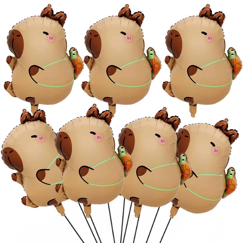 Capybara Disposable Tableware Set  Birthday Party Capybara Tablecloth Cups Plates Napkin Banner Cake Topper Kids Party Supplies