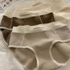 Women's Spring and Summer Thread Cotton Letter Edge Comfortable Skin Breathable Waist Triangle Briefs
