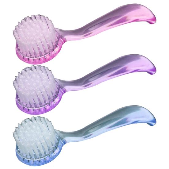 1Pc Plastic Long Handle Round Head Nail Art Remover Dust Cleaning Brush
